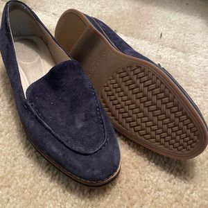 Coke Haan Navy Suede Loafers 6.5